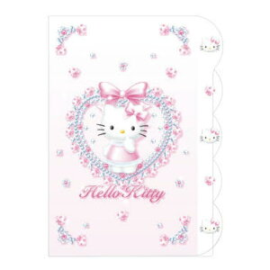 サンスター文具(Sun-Star Stationery) サンリオキャラクター クリアファイル 5ポケット Y2Kバレエコア ハローキティ S2172593