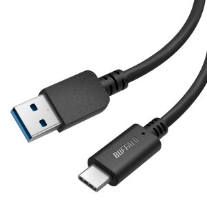 obt@[ USB Type C P[u USB-C  USB-A 1.0m y USB 3.2 (Gen1) KiΉ z [d f[^] iPhone 16 / 15 X}z ^ubg ubN BU3AC10BK/N