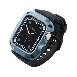 �G���R�� Apple Watch (�A�b�v���E�H�b�`) �P�[�X �o���p�[ �o���h��̌^ 41mm [Apple Watch 8 7 �Ή�] NESTOUT�V���[�Y �ϏՌ� �Ռ��z�� �ČRMIL�K�i �X���[�L�[�u���[ AW-21BBBNESTBU