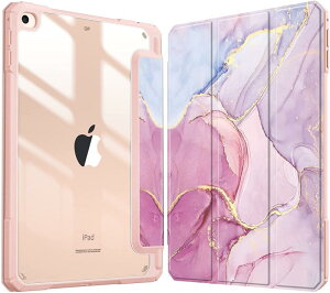 Fintie iPad Mini 5 2019 / iPad Mini 4 �P�[�X 7.9�C���` ��5���� �����o�b�N�J�o�[ Apple Pencil ���[�\ �O�܃X�^���h �X���[�v�@�\ �y�� ���^ �����h�~ PU�������U�[ TPU (���f���ԍ�A