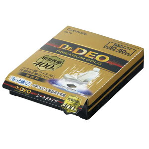 カーメイト(CARMATE) 車用 除菌消臭剤 ドクターデオ Dr.DEO プレミアム ゴールド シート下設置タイプ 無香 安定化二酸化塩素 200g D279