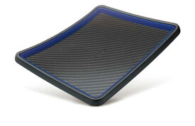 カーメイト 車用 ノンスリップマット すべり止めシート L トレータイプ カーボン調 ブルー DZ471