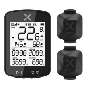 XOSS GPS �T�C�N���R���s���[�^ �X�s�[�h �P�C�f���X�Z���T�[�Z�b�g ���C�����X Bluetooth ANT+�Ή��iG+2�CVortex 2pcs�j