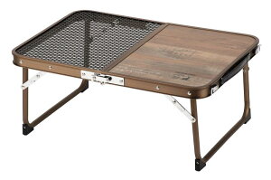 キャプテンスタッグ(CAPTAIN STAG) アウトドアテーブル テーブル ハーフメッシュテーブル アルミ製 ビストロ UC-578 (約)幅600×奥行400×高さ250mm