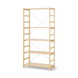 無印良品 パイン材ユニットシェルフ 大 幅86×奥行39.5×高さ175.5cm 61182285 ウォールシェルフ 棚 本棚