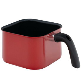 和平フレイズ 1台6役 スクエアポット ミニ レッド IH・ガス 四角い マルチポット 炒める 茹でる 揚げる 沸かす 煮る 和える ToMay トゥーメイ RB-3518