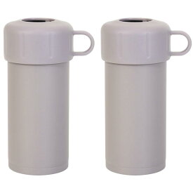 和平フレイズ 2個セット 保温 保冷 ペットボトルホルダー Mサイズ 350~650ml用 パープルグレー 温かい 冷たい ステンレス 真空断熱 フォルテック AMH-1707