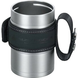 和平フレイズ 冷たさ持続 缶クーラー 350ml シルバー タンブラーとしても使える 持ち手ベルト付 通勤 通学 アウトドア サスティギア RH-1613