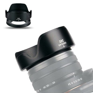 JJC �t�� �����Y�t�[�h + �A�_�v�^�[ �����O �\�j�[ Sony FE 28-60mm F4-5.6 (SEL2860) �����Y �Ή� Alpha A7C �� Sony E PZ 16-50mm F3.5-5.6 OSS (SELP1650) ����