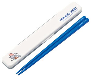 スケーター(Skater) 箸 箸箱 セット 18cm 日本製 抗菌 銀イオン Ag+ 大人用 トムとジェリー おひるね ABC3AG