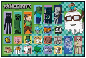 �X�P�[�^�[(Skater) �q���p ���W���[�V�[�g ��l�p S�T�C�Y ���� 60×90cm �}�C���N���t�g Minecraft 26 �j�̎q VS1-A