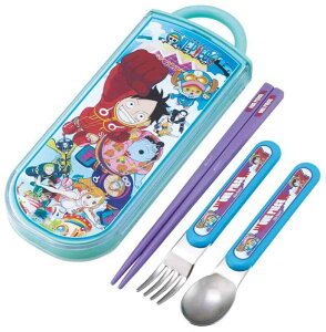スケーター(Skater) 子供用 お弁当 トリオセット 箸 スプーン フォーク キッズ カトラリー 抗菌 加工 開けやすいスライド式 日本製 ワンピース 24 TACC2AG