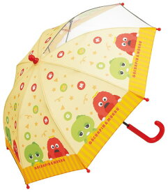 スケーター(Skater) 子供用 傘 40cm ガチャピン＆ムック 3~4才向 約95~105cm 園児向け 視界が確保できる透明窓付き 指を挟みにくい手開き式 8本骨 UB40-A