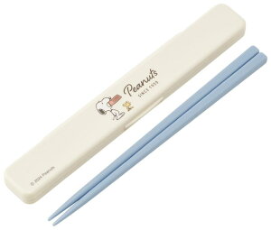 スケーター(Skater) 箸 箸箱 セット 18cm 日本製 抗菌 銀イオン Ag+ 大人用 スヌーピー バッジ ABC3AG