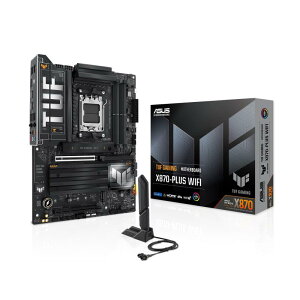 ASUS TUF GAMING X870-PLUS WIFI AMD Ryzen 9000 �V���[�Y AM5 �Ή� X870 �`�b�v�Z�b�g���� ATX �}�U�[�{�[�h/�i