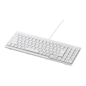 �o�b�t�@���[ �L�[�{�[�h �L�� USB�ڑ� �z���C�g BSKBU14WH