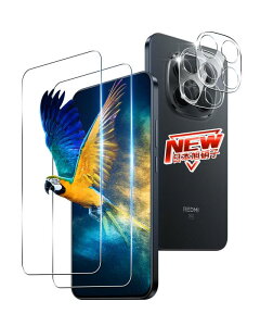 �Ή� Redmi Note 15 Pro 5G �K���X�t�B���� + �����Y�ی�t�B���� ���{���Ɏq�� �d�x9H �ϏՌ� �S�ʕی�