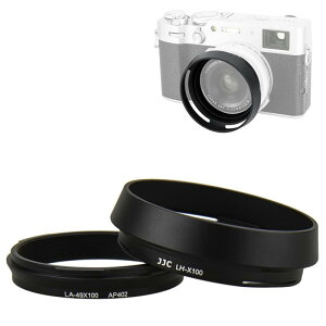 JJC ���^�� �����Y�t�[�h �˂����ގ� �x�m�t�B����Fujifilm Fuji X100VI X100V X100F X100T X100S X100 X70 �ɑΉ� LH-X100 �t�[�h  AR-X100 �A�_�v�^ �݊� ����