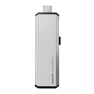 �G���R�� �O�t��SSD 500GB USB3.2(Gen1) PS5/PS4(���[�J�[����m�F��) �X���C�h�� Type-CType-A���Ή� �V���o�[ ESD-EWA0500GSV