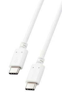 �G���R�� USB-C  USB-C �P�[�u�� 100W USB PD�Ή� 1m �z���C�g �yiPhone 16 �V���[�Y �Ή����؍ρz MPA-CC5P10WH