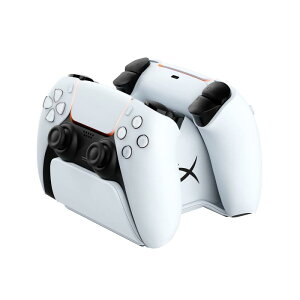 �yPS5�Ή��z �n�C�p�[�G�b�N�X(HyperX) ChargePlay Duo DualSense ���C�����X�R���g���[���[�p�[�d�X�e�[�V���� 51P68AA �z���C�g