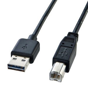 �T�����T�v���C(Sanwa Supply) ���ʑ}����USB�P�[�u��(A-B �W��) 2m �u���b�N KU-R2
