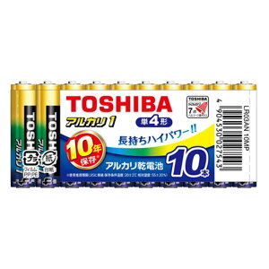 TOSHIBA(����) �A���J�����d�r �P4�` 10�{�� 1.5V �g�p��������10�N �t�R��h�~�\�� �A���J��1 �܂Ƃ߃p�b�N LR03AN 10MP