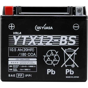 GS���A�T YTX12-BS �V�[���h�^ �o�C�N�p�o�b�e���[ �y �W�[�G�X ���A�T �z