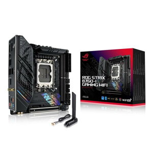 ASUS ROG STRIX B760-I GAMING WIFI intel ��14�E13�E12���� CPU�Ή� LGA1700 B760 ���� DDR5 Mini-ITX �}�U�[�{�[�h/�i