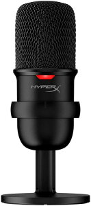 HyperX SoloCast USB�X�^���h�A�����}�C�N �e�����[�N/�X�g���[�}�[/�R���e���c�N���G�[�^�[/�Q�[�}�[����/PC,PS4,PS5�g�p�\ HMIS1X-XX-BK/G (4P5P8AA) [���s�A���i]