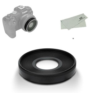 JJC EW-55 �����Y�t�[�h �˂����ގ� �t�[�h Canon RF 28mm F2.8 STM �����Y �p �L���m�� Canon EOS R RP R5 R8 R6 R6II �ȂǃJ���� �ɑΉ� EW-55 �����Y�t�[�h �݊�