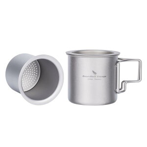Boundless Voyage �`�^���}�O�J�b�v 220ml �������t�� �W�t�� ���y�� �P�w�\�� �܂肽���݃n���h�� ���� �K�тȂ� �A�E�g�h�A �L�����v�p�i (220ml Ti3057D)