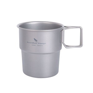 Boundless Voyage �`�^���}�O�J�b�v 250ml �J�b�v �`�^�� �y�� ��� ���� �V���O���}�O �܂肽���݃n���h���t�� �X�^�b�L���O�}�O �o�R �R�b�v �\���L�����v �A�E�g�h�A �L�����v�p�i (�t�^�Ȃ� Ti3