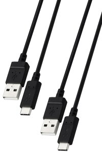 �G���R�� �y2�{�Z�b�g�z USB Type C �P�[�u�� USB-C to USB-A 2m 15W �y MacBook/iPad/Galaxy/Android �X�}�z �^�u���b�g ���Ή� �z �u���b�N �yiPhone 16 �V���[�Y �Ή����؍ρz MP