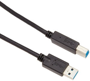�G���R�� USB�P�[�u�� �yB�z USB3.0 (USB A �I�X to USB B �I�X) RoHS�w�ߏ��� 1m �u���b�N USB3-AB10BK/RS