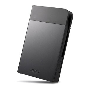 BUFFALO IC�J�[�h���b�N�����Ή�MIL�X�y�b�N�ϏՌ��{�f�B�[�h�H�E�h�o�|�[�^�u��HDD 1TB �u���b�N HD-PZN1.0U3-B
