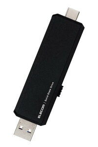 �G���R�� �O�t��SSD 500GB USB3.2 (Gen2)�Ή� �X���C�h�� Type-C/Type-A �R�l�N�^ iPhone/iPad �Ή� �u���b�N ESD-EAWA0500GBK