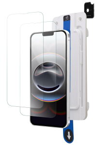 �G���R�� iPhone 17e/16e �K���X�t�B���� ���� �ی� �d�x10H �y2�� + �����Y�t�B���� 2�� / �y�K�C�h�g�t���z �w��h�~ ���ȋz���œ\��₷�� �G�A�[���X ��U�h�~�݌v PMWA25SFLGGTW