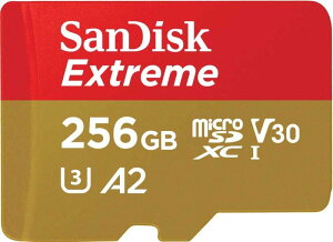 SanDisk microSD �J�[�h Extreme SDSQXAV-256G-GH3MA �ȈՃf�U�C���p�b�P�[�W