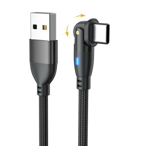 USB Type C�P�[�u�� 1m L���^ 180�x��] �}���[�d �����f�[�^�]�� �}�C�N�� USB �P�[�u�� ����TPE�� USB C�P�[�u�� MacBook iPad Air/Pro Xperia Galaxy���̑�Android�e�� �Ȃ�USB-