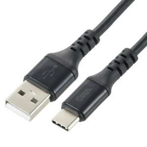�I�[���d�@AudioComm USB-C�P�[�u�� �^�C�vC�P�[�u�� ���}���[�d Type-C�P�[�u�� 3A USB-A to USB-C 1m �u���b�N SMT-L10CAS-K 01-7131 OHM