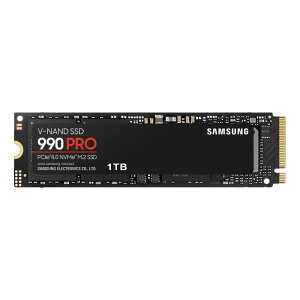 Samsung 990 PRO 1TB PCIe Gen 4.0 x4 (�ő�]�����x 7,450MB/�b) NVMe M.2 (2280) ���� SSD MZ-V9P1T0B-IT/EC