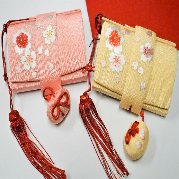 楽天市場】箱せこ ちりめん正絹 さくら柄 刺繍 大原商店 はこせこ 