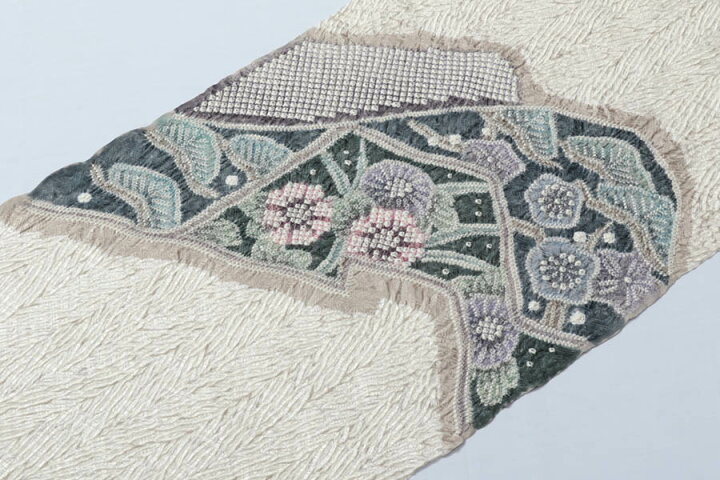 楽天市場 名古屋帯 反物 正絹 絞り 総絞り 白 柄 花 きぬたや 着物 帯 九寸名古屋帯 カジュアル お洒落 高級 着付け レディース 紬 小紋 木綿 きもの 着物 女性 和服 和装小物 着付け小物 単衣 袷 未仕立て きもの おみたてや