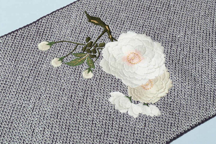 楽天市場】名古屋帯 反物 正絹 絞り 総絞り 綸子 刺繍 刺しゅう 桜 桜 