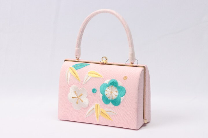 楽天市場】着物 バッグ 和装 和小物さくら 縮緬 刺繍 梅 竹 刺しゅう 