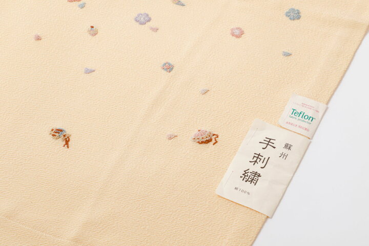 楽天市場】刺繍 襟巻き 着物 ショール 正絹 縮緬 和装 和装小物 