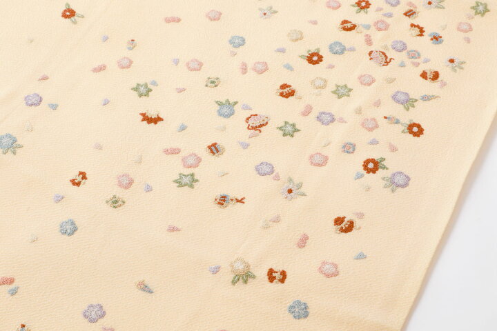 楽天市場】刺繍 襟巻き 着物 ショール 正絹 縮緬 和装 和装小物 