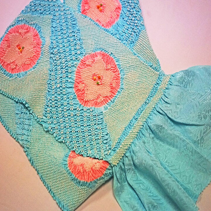 帯揚げ帯上げ帯あげ刺繍水色ししゅう桜着物着付け衿秀