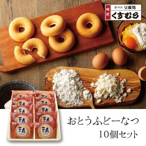 ドーナツ おとうふどーなつセット 10個入 豆腐 おやつ 大正三年創業 くすむら 名古屋 名古屋土産 お土産 ギフト